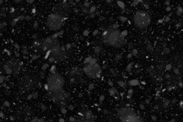 Шквал Снежинки Каскадом Воздуху Различные Размеры Снежинки Добавить Глубину Чувство Лицензионные Стоковые Изображения