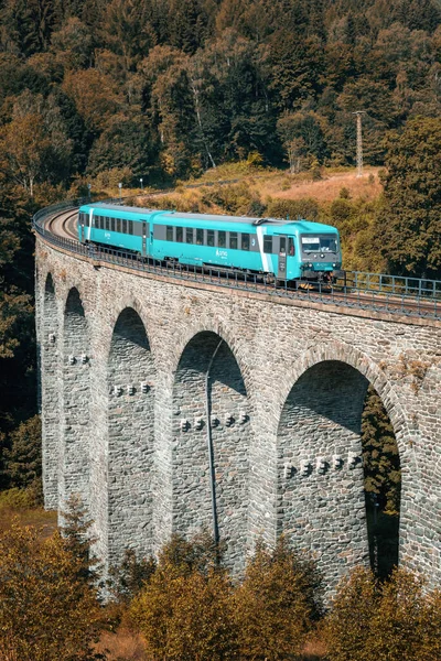 Viaducto Ferroviario Novin Krytof Dol Importante Monumento Técnico — Foto de Stock