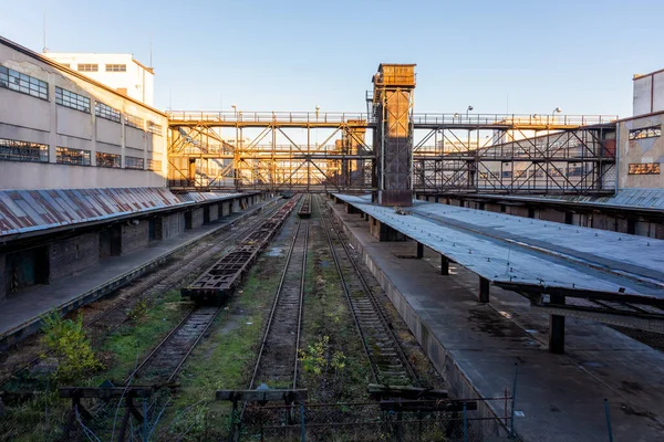 Der Güterbahnhof Praha Ikov Ist Ein Bahnhof Der Früher Für — Stockfoto