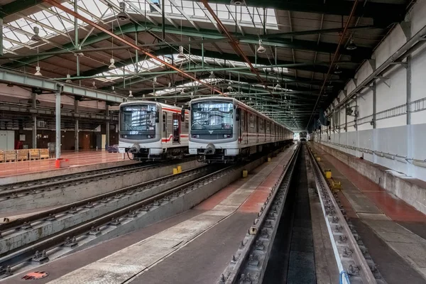 Depo Hostiva Tweede Van Drie Depots Van Praag Metro Gelegen — Stockfoto