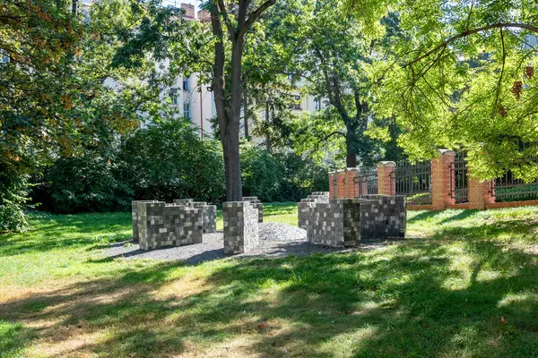 Old Jewish Cemetery Ikov Called First Jewish Cemetery Olany Founded — Stock Photo, Image
