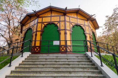 The carousel was built in 1892, making it the oldest surviving carousel in Europe. The carousel is unique thanks to the horse figures, which are covered in real horse hide. clipart