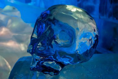 Riegrovy sady 'deki Buz Sergisi ve Buz Sihirli Buz Parkı.