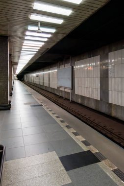 A station on line C of the Prague Metro on section I. C between the stations Prazskeho povstani and Budejovicka in the Pankracka plan area. It was one of the first to open, on May 9, 1974. clipart