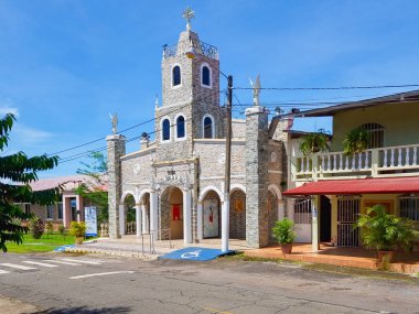 Panama, Gualaca kasabası, 29 Eylül, Meleklerin Leydisi Kilisesi. Çekim 29 Eylül 2022