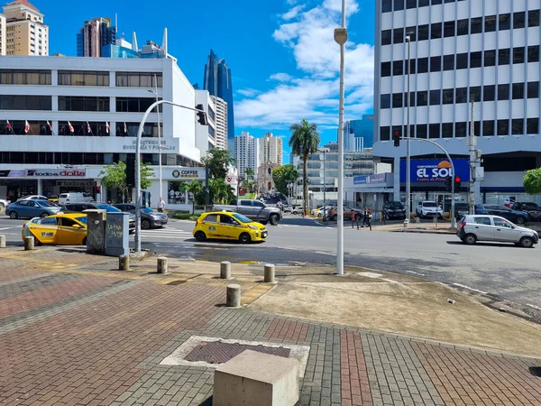 Cidade Panamá Dezembro 2023 Vista Panorâmica Avenida Espanha Uma Das — Fotografia de Stock