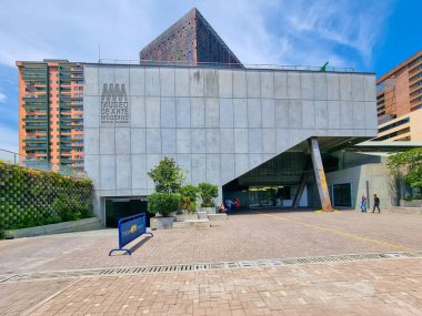 Colombia, Medellin, May 7, 2023, Museum of Modern Art building, exterior view