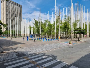 Kolombiya, Medellin, 22 Mayıs 2023, Sabah Işıkları Parkı