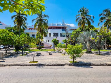 Kolombiya, Santa Marta, 10 Haziran 2023, eyalet hükümet binası, panoramik manzara