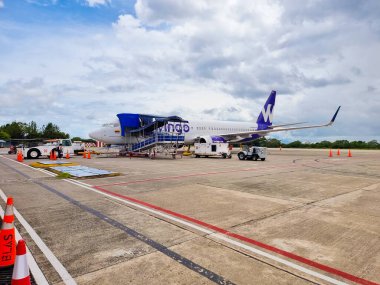 Panama, David, 21 Temmuz 2024, Wingo uçağı David Malek Havaalanı 'nda durdu.