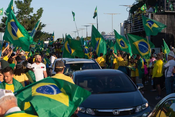 Campo Grande Brasil Noviembre 2022 Manifestantes Brasileños Las Calles Pidiendo —  Fotos de Stock