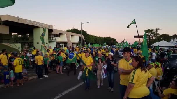 Campo Grande Brasil Novembro 2022 Dia Proclamação República Brasileira Pessoas — Vídeo de Stock