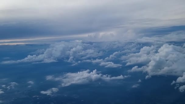 Time Lapse Flying Clouds Clouds Beautiful Day Video Taken Glass — Vídeo de Stock