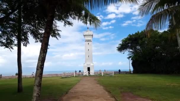 Porto Seguro Brazil January 2023 View Brazilian Navy Lighthouse Historic — Stockvideo