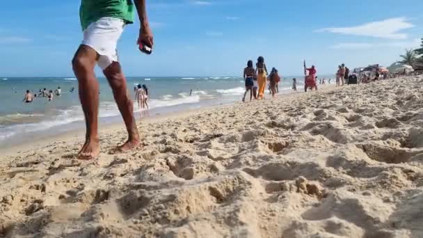 Arraial Ajuda Porto Seguro Brazil January 2023 Time Lapse Praia — Αρχείο Βίντεο
