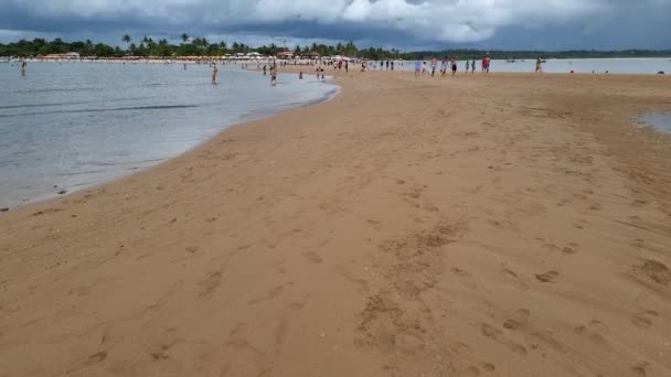 Santa Cruz Cabralia Brezilya Ocak 2023 Coroa Vermelha Plajı Bahia — Stok video