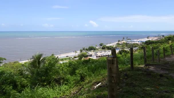 Landscape View Porto Seguro Bahia Brazil Region Taperapuan Neighborhood City — Stock Video