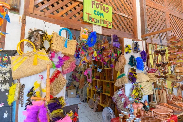 Santa Cruz Cabralia Brasil Enero 2023 Comercio Indígena Pataxo Feria — Foto de Stock