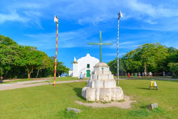 Trancoso Distrik Porto Seguro Brasil Januari 2023 Pemandangan Gereja Sao Stok Gambar Bebas Royalti