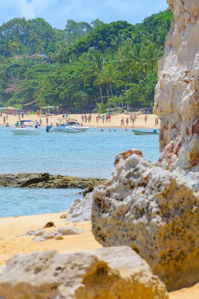 Porto Seguro Brazylia Stycznia 2023 Plaża Espelho Piękna Miejscowość Turystyczna — Zdjęcie stockowe