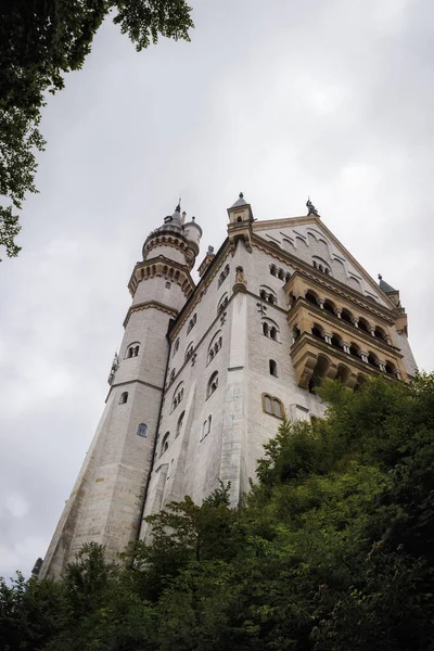 Castillo Neuschwanstein Fussen Impresionante Palacio Neogótico Del Siglo Xix Monumento —  Fotos de Stock