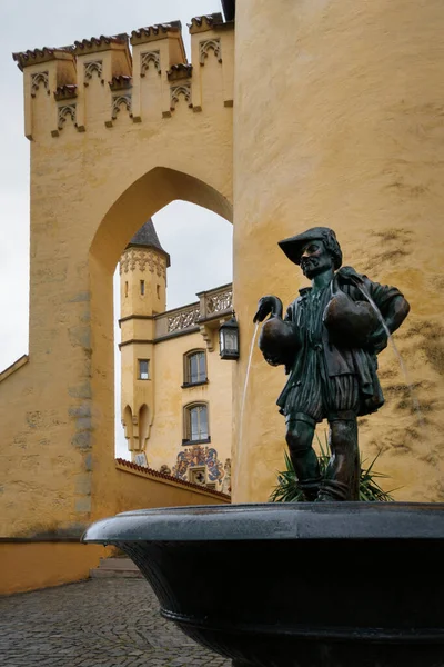 Замок Гогеншвангау Фуссені Приголомшливий Неоготичний Палац Xix Століття Знаменита Пам — стокове фото