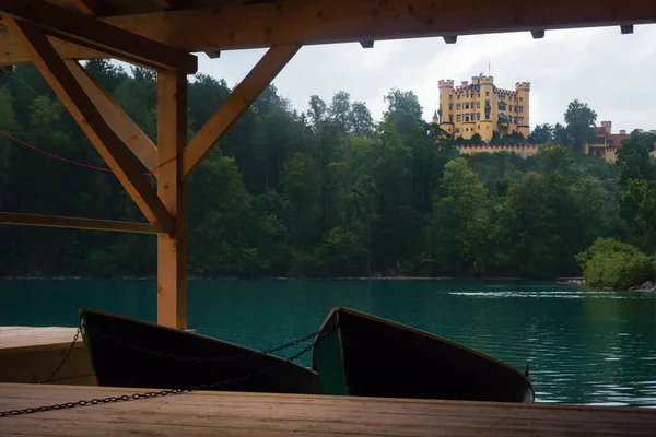 Castillo Hohenschwangau Fussen Impresionante Palacio Neogótico Del Siglo Xix Famoso —  Fotos de Stock