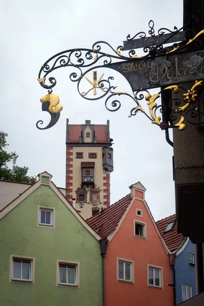 Fussen Germany August 2022 View Traditional Painted Bavarian Houses Village — Stock Photo, Image
