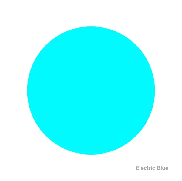 Elektromos Kék Kerek Vektor Ikon Elektromos Kék Pont — Stock Vector