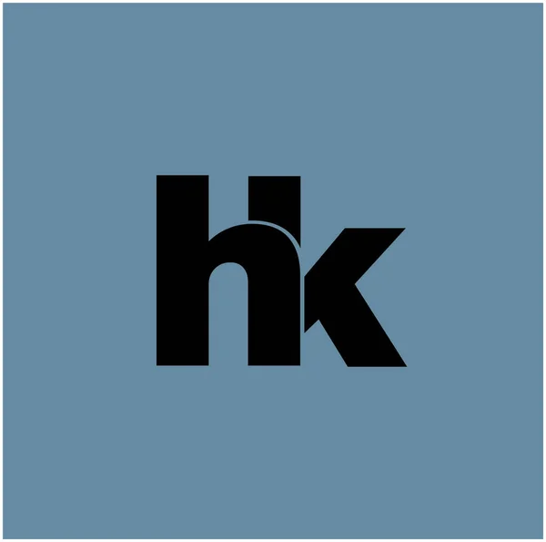 Hong Kong Marka Simgesi Şirketi Monogramı — Stok Vektör