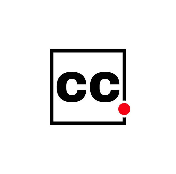 Cc公司名称首字母首字母 Cc排版图标 — 图库矢量图片