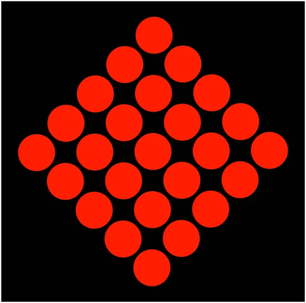 Червоні Крапки Чорному Тлі Червоний Точковий Фон — стоковий вектор