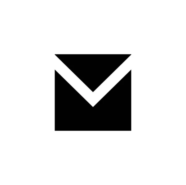 Box Monogramm Firmenname Anfangsbuchstabe Symbol — Stockvektor
