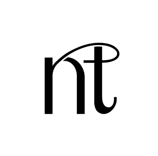 Nt品牌首字母图标 新界字母表 — 图库矢量图片