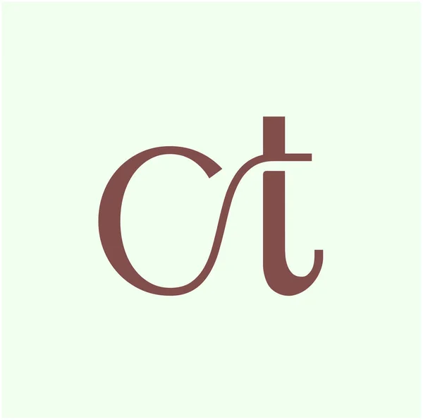 Ct品牌首字母图解 Ct品牌简写 — 图库矢量图片