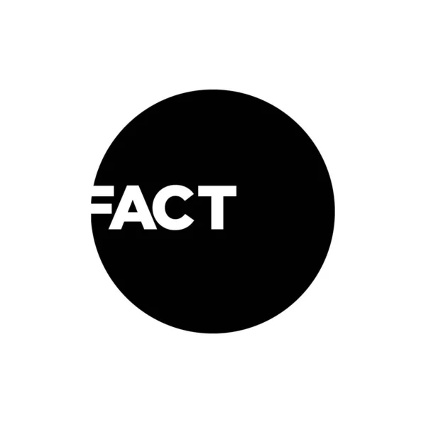 Ikona Typografii Faktów Litery Informacyjne — Wektor stockowy