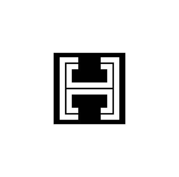 H连的首字母图标 H字母表 — 图库矢量图片