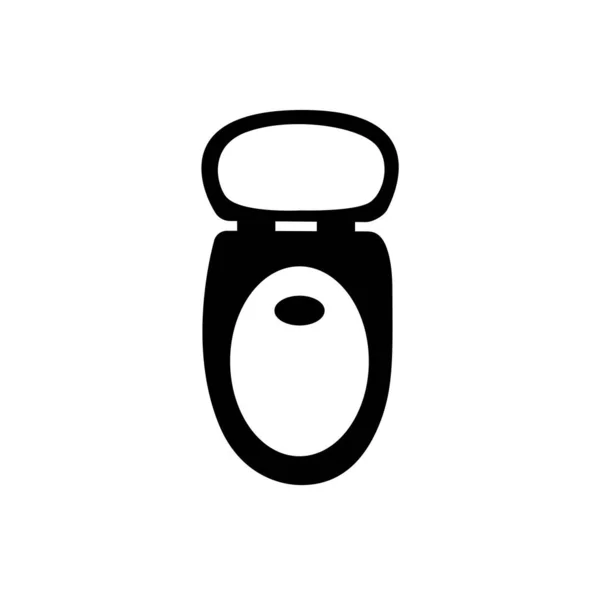 Ikona Wektora Zachodniego Siedzenia Toalety — Wektor stockowy