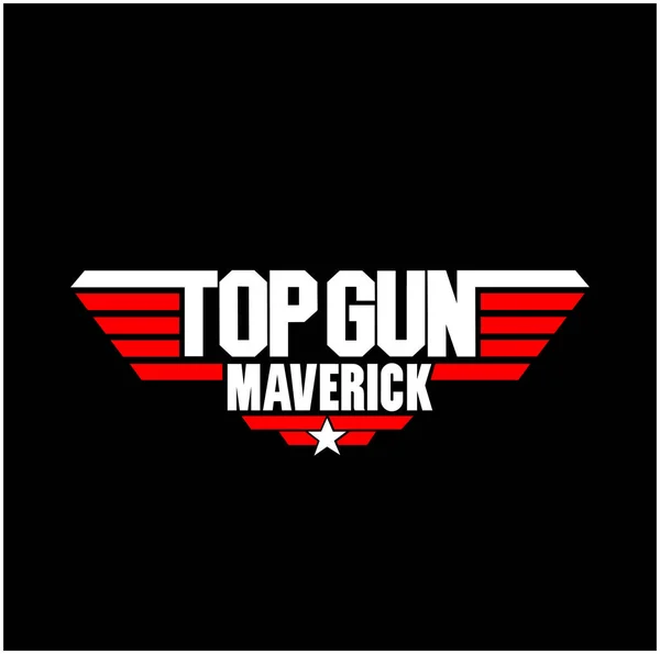 İki renkli Top Gun Maverick yazı karakteri simgesi.