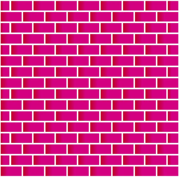 parlak Pembe Tuğlalar vektör duvarı arka planı.