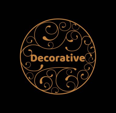 Decorative round vector design. Intricate round.