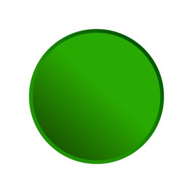 Beyaz arkaplanda yeşil 3D büyük nokta.