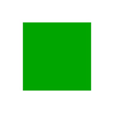 A green square vector sign. green block icon.