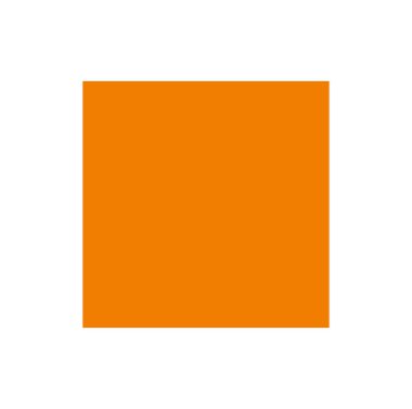 An orange square vector sign. orange block icon.