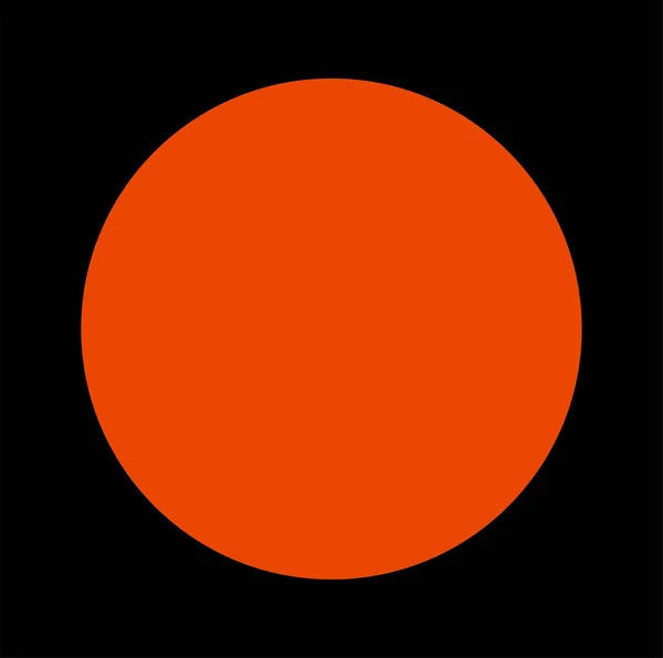 Planeta Marte Vector Icono Gráfico Sobre Fondo Negro — Vector de stock