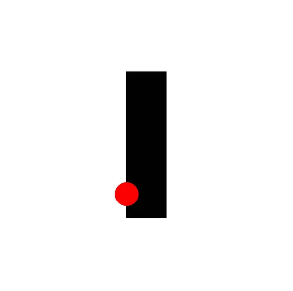 Escrevo Com Monograma Empresa Red Dot Ícone —  Vetores de Stock