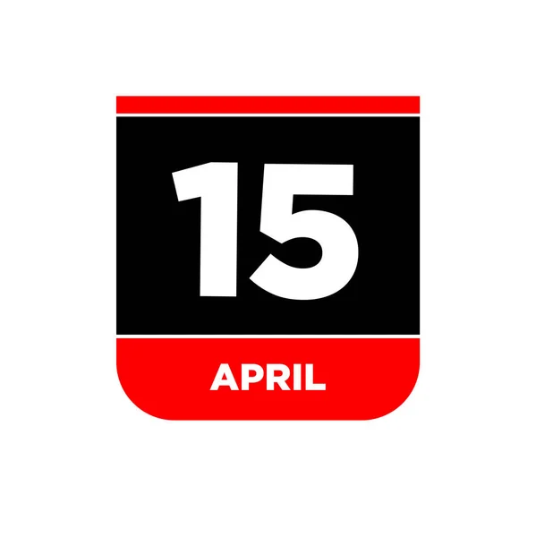 15 Nisan takvim sayfası simgesi. 15 Mayıs Günü.