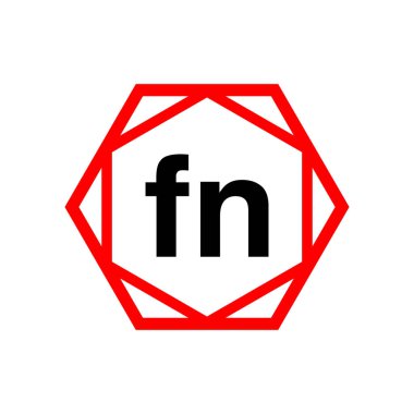 FN şirketinin ilk harf simgesi. FN monogramı.