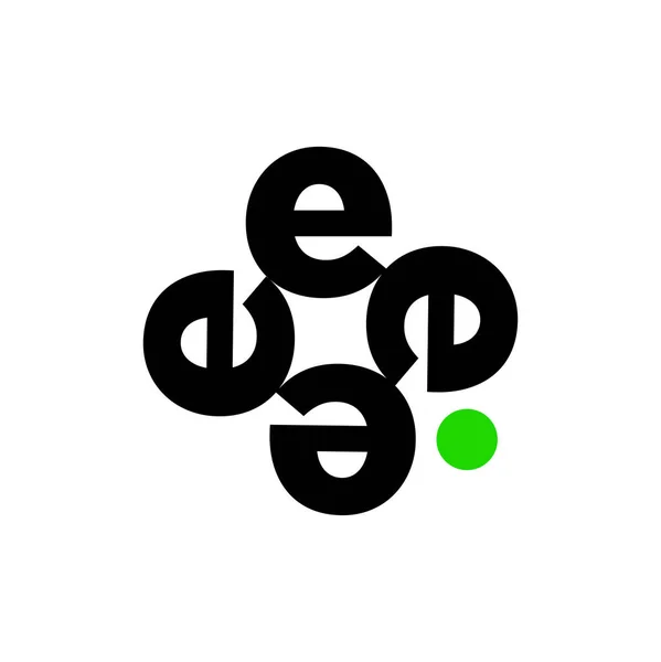 Buchstabe Monogramm Vektorsymbol Typografie Monogramm — Stockvektor