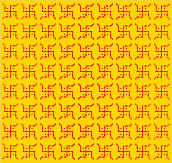 红色象形文字矢量背景 黄颜色的纳粹背景 — 图库矢量图片